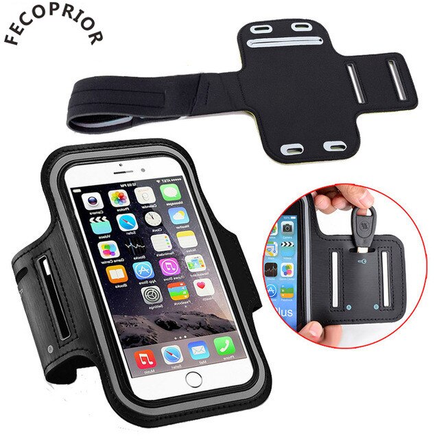 Fecoprior armbånd for sony xperia  xa2 xz xzs  xz1 z5 z4 z3 z2 5.2 tommers sportsveske løpebeltetrekk utendørs vesker treningsarmbånd
