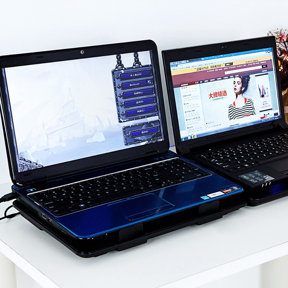 14/15,6 zoll Laptop Kühler 2 Häfen Laptop Kühler Halterung Einstellbaren Winkel Ständer Halfter für Laptop Kühlung Kühler