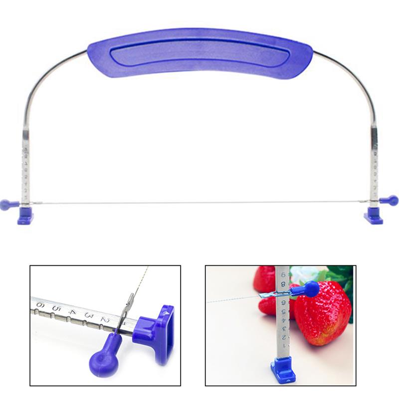 Praktische Handige DIY Bakken Taart Zag Rvs Verstelbare Cake Slicer Cutter Thuis Bakken Gereedschap Cake Gelaagdheid Tool