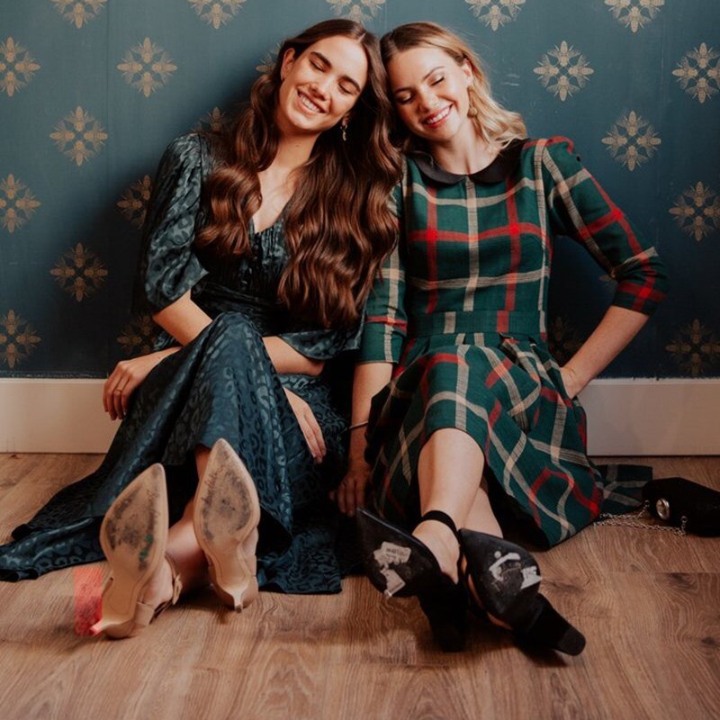 2022 Mommy And Daughter High Waisted Green Plaid O-Neck Plaid Outfits Spring Family Matching Dresses Look Festival Dress