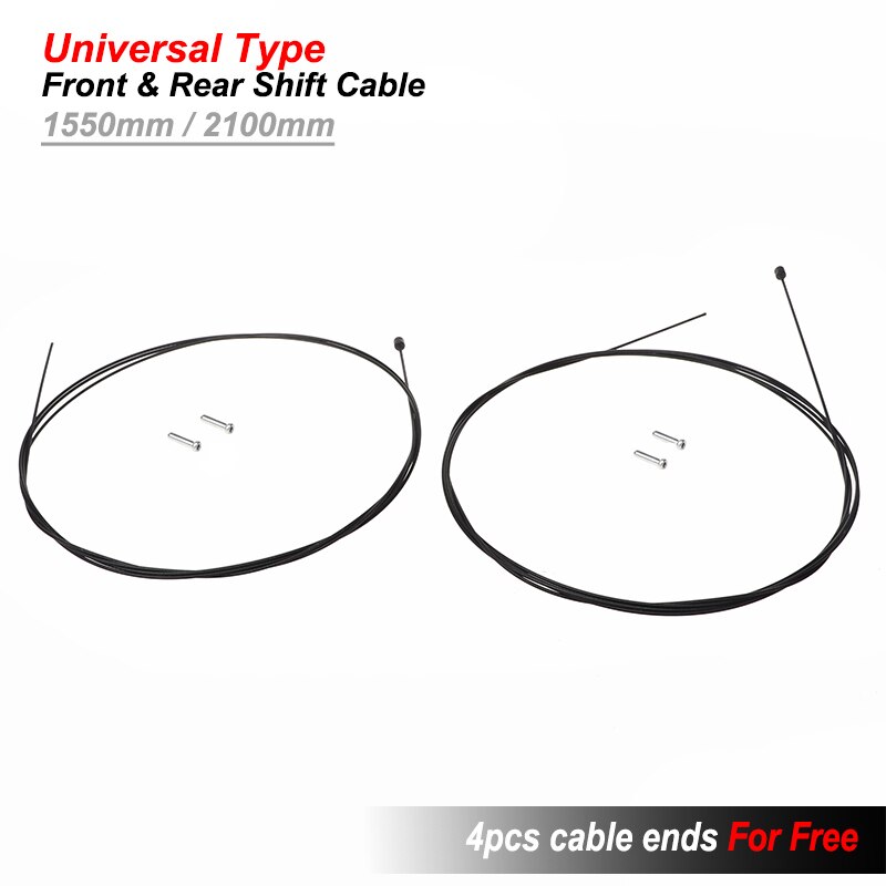 MTB Road Bike Shifter Brake Cable Mountain Bicycle Front Rear Derailleur Brake Core Lnner Wire Variable Speed Line: Variable-Front-Rear