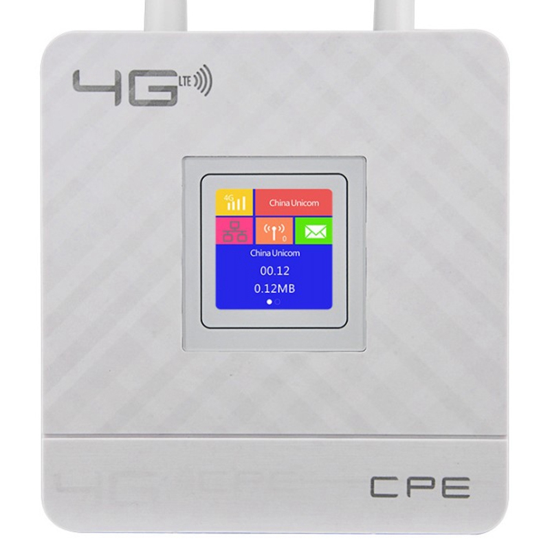 4G LTE WiFi Router - Portable Hotspot CPE903-1 - Dual External Antennas - SIM Card Slot - WAN/LAN Port
