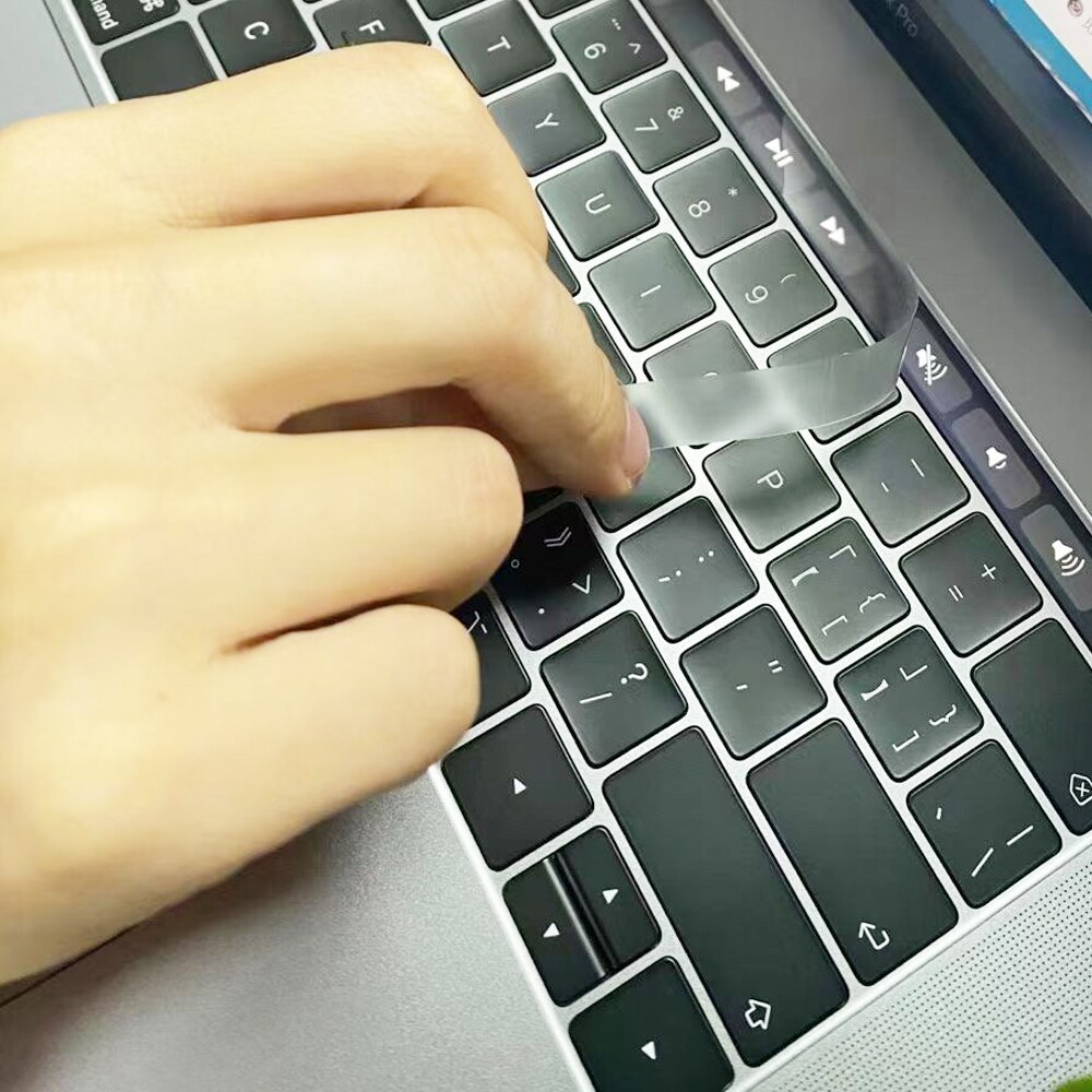 Touchbar folia ochronna naklejka na nowy Macbook zawodowiec 13 15 16 cal dotykowy pasek 2019/2020 zawodowiec A2289 A2251 A2141 A1990 A1707 A1706