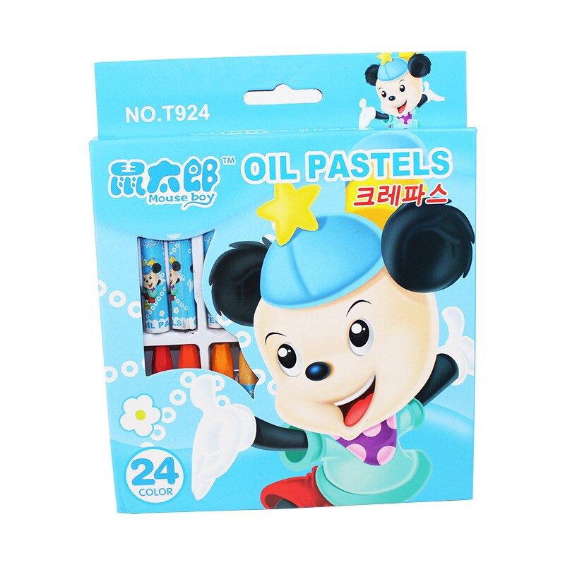 P2 Stationery Oil Painting Sticker 18 Color cartoon children's baby stationery crayon school supplies kids art set