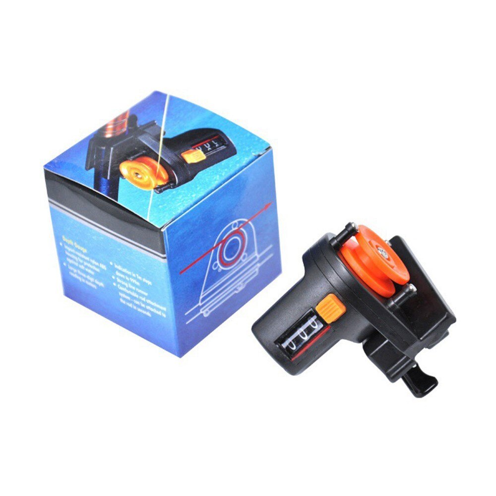 Compteur de Ligne de pêche, Professionnel Clip-on Canne à pêche Compteur de Profondeur Finder Digital Diaplay 99m