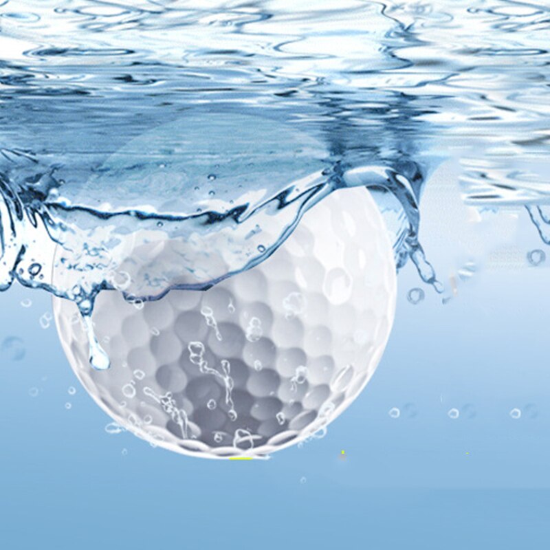 Pelota flotante de Golf para deportes al aire libre, 2 capas de larga distancia, cuando se coloca en el agua no se hunde, 1 pieza