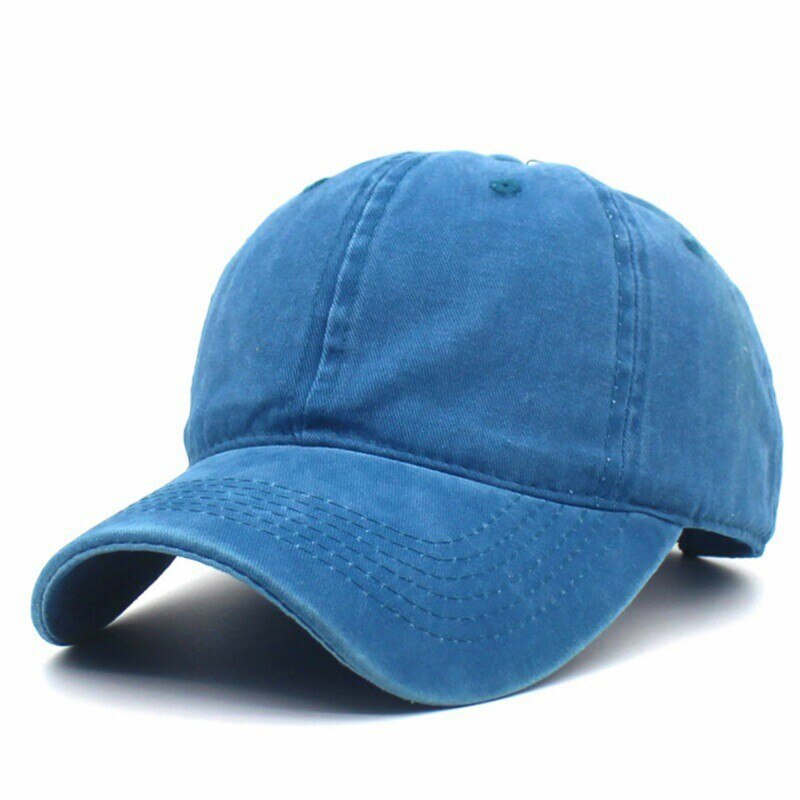 Solida färger bomull baseball kepsar klassisk vintage pappa hatt män kvinnor justerbar mössa snapback street stil hatt