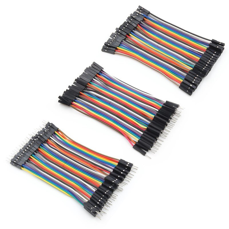 Dupont Line 120pcs 10cm Male to Male + Female to Male and Female to Female Jumper Wire Dupont Cable for arduino DIY KIT: 10CMKIT