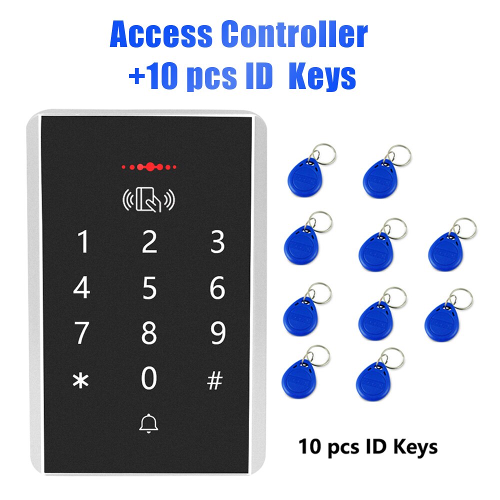 125KHz RFID Access Control Keypad Machine Rainproof Cover EM Card Reader For Door Access Control System Lock: K806 10 key