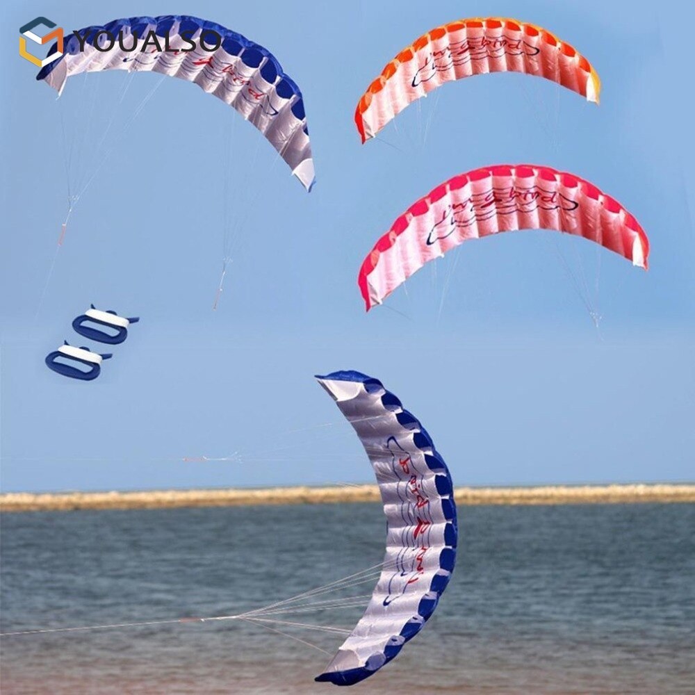 1.4M Dual Line Kitesurfen Stunt Parachute Zachte Parafoil Surfen Kite Sport Kite Enorme Grote Outdoor Activiteit