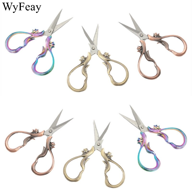 Tijeras Vintage de sastre Retro antiguo, tejido de costura, bordado y costura, suministros de corte de hilo