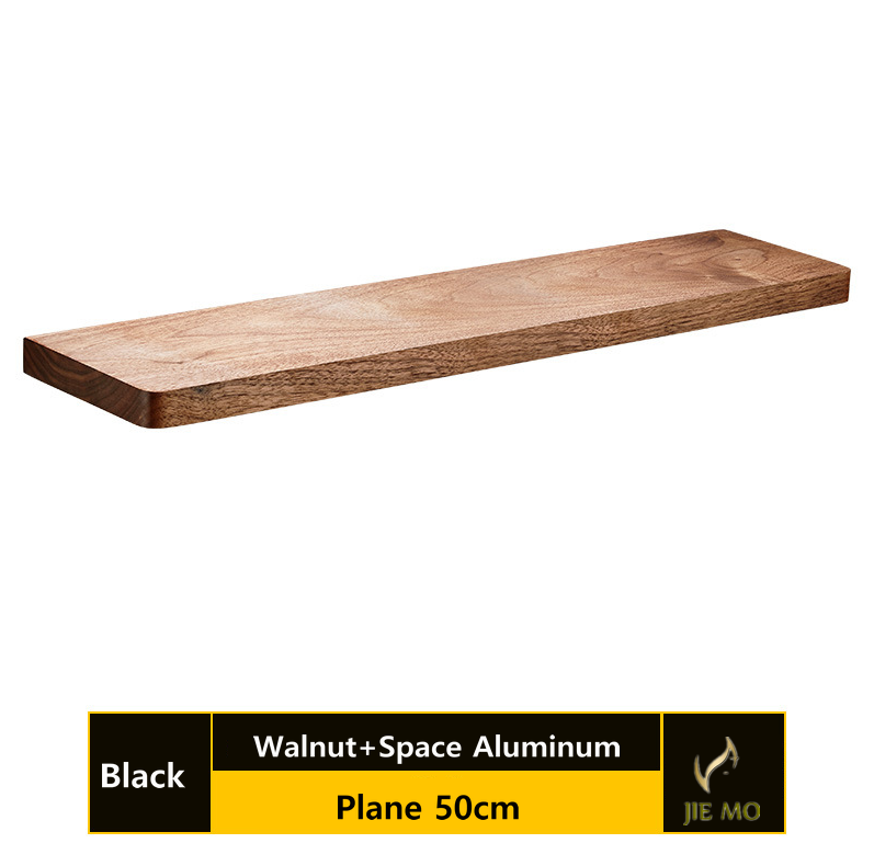 Bathroom Walnut rack the wall hanging storage shelf wood storage shelf: green