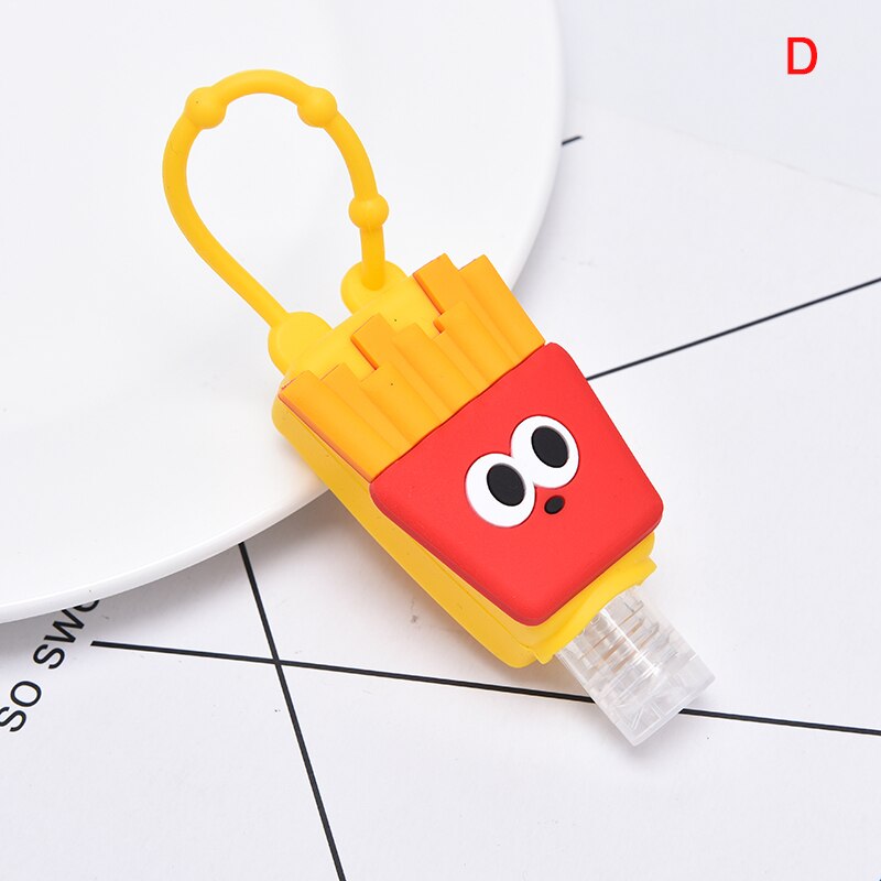 Fruit Mini Hand Sanitizer Holder Travel Portable Safe Gel Holder Hangable Liquid Soap Dispenser Containers: D