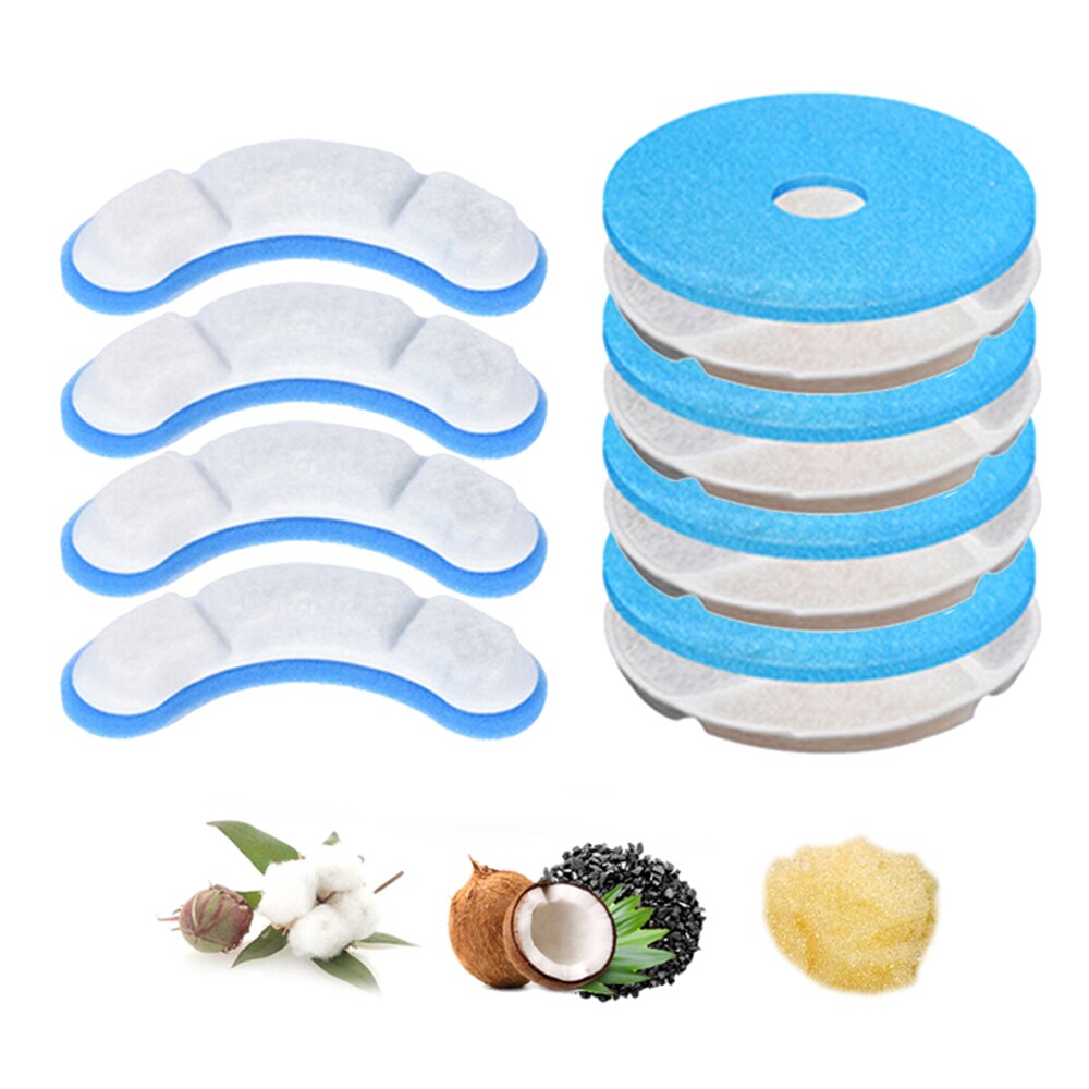 Filtro de carbón activado de repuesto para fuente de agua de gato, reemplazo de filtros para tazón de beber de perro y mascota, Alimentador automático