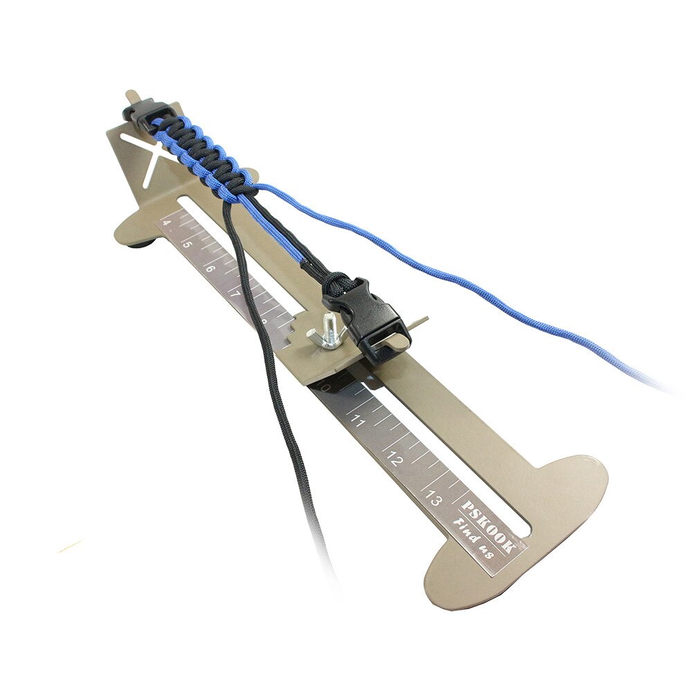 Plantilla de puño de mono y Paracord para hacer pulseras, Kit de herramientas de Paracord, tejido de Metal ajustable, manualidades DIY, novedad