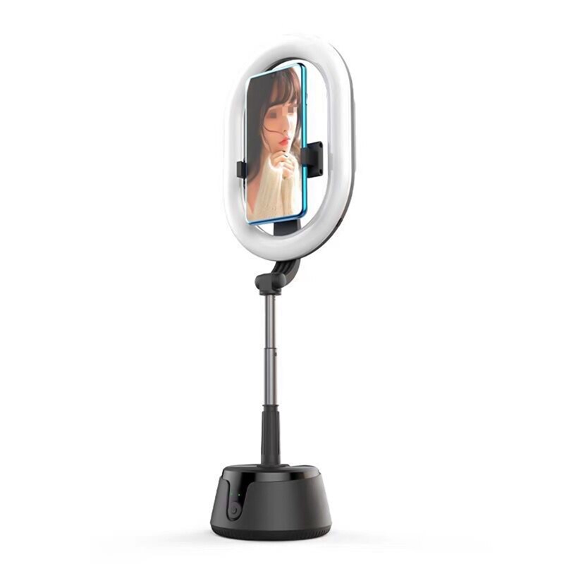 Anillo De Luz LED regulable Para selfis, anillo De Luz Para maquillaje, vídeo en vivo, Aro De Luz Para Hacer Tik Tok, cámara De teléfono, lámpara con trípode: Negro