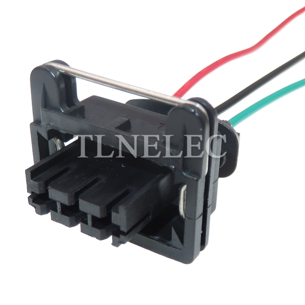 3 -polig biluttag med kablar, vattentätt uttag för bil 282246-1 35790532: Armégrön