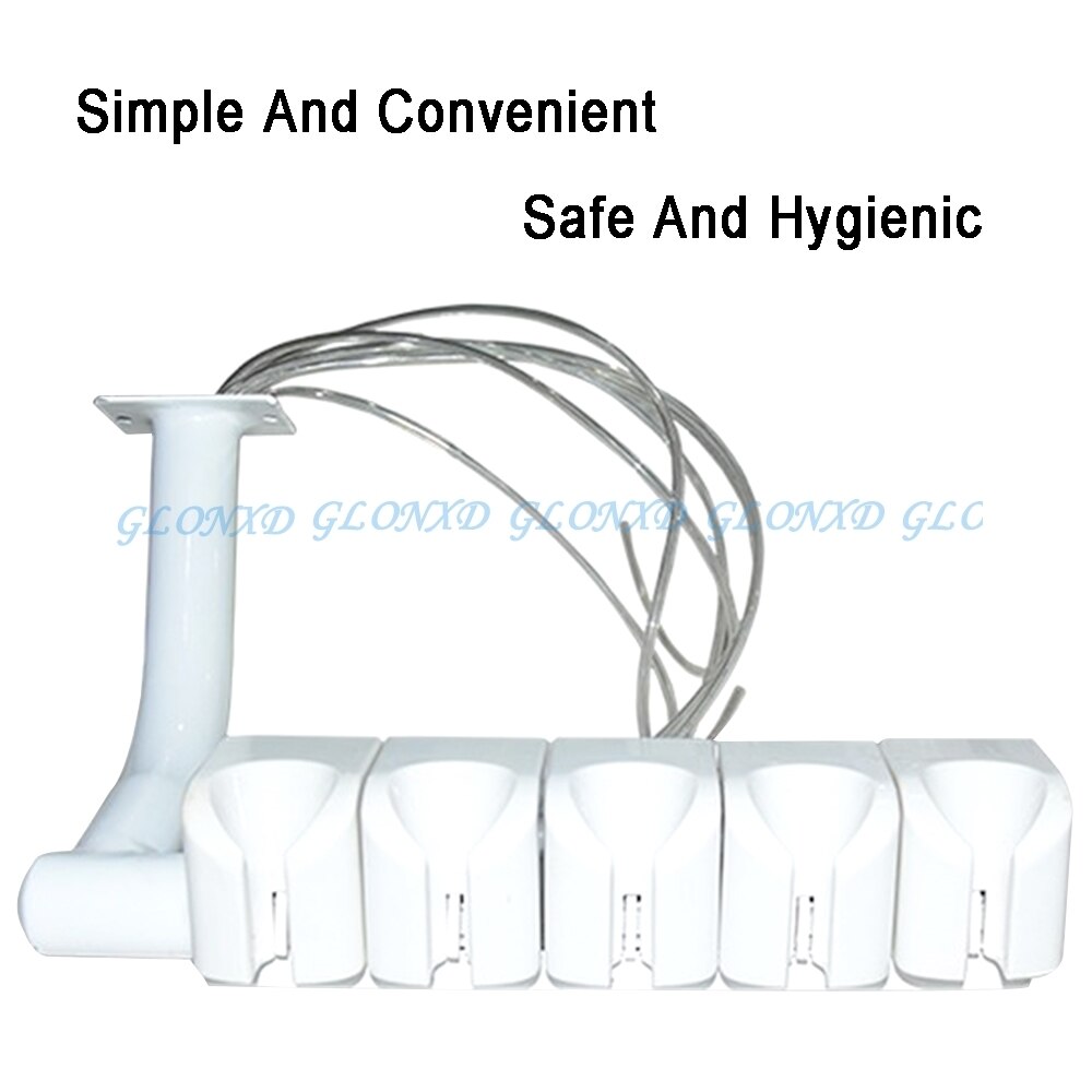 Soporte de pieza de mano para asiento Dental, válvula de 5 soportes, jeringa, escalador colgante, piezas de repuesto para unidad de silla Dental, estilo
