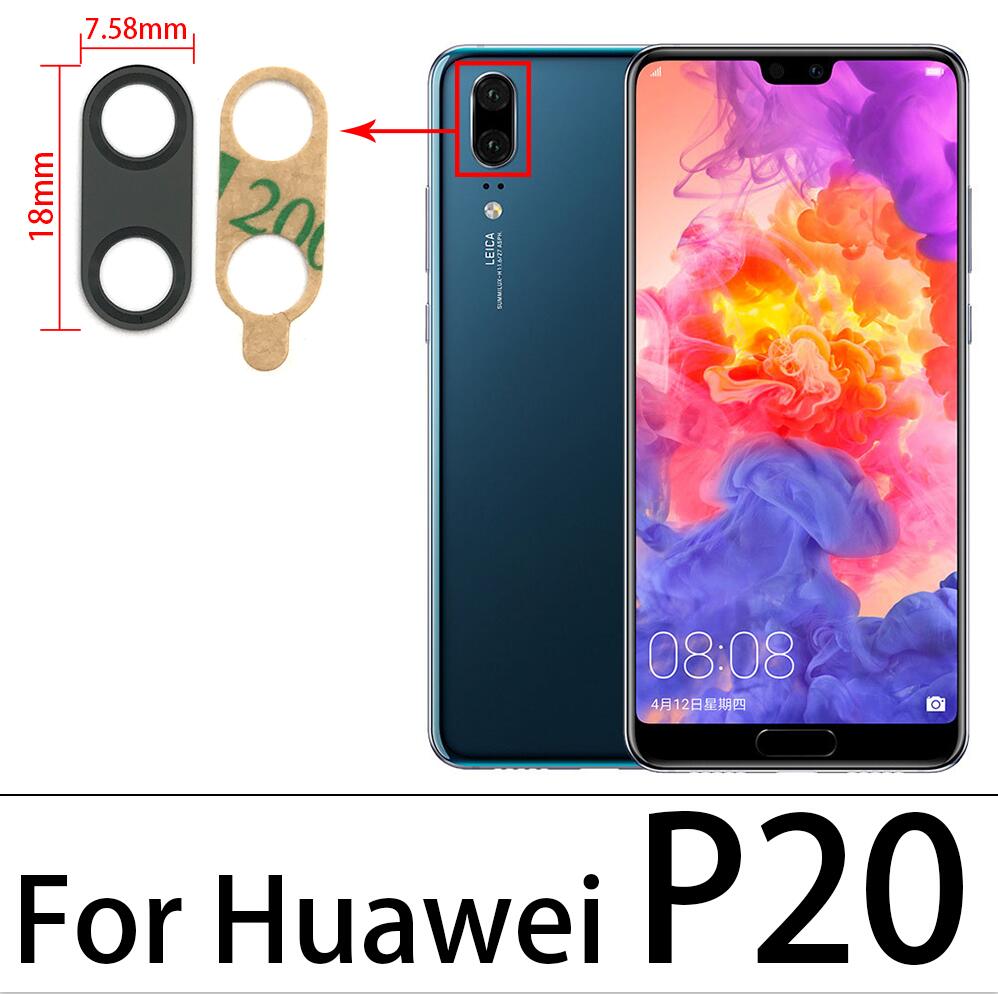 Originele Achteruitrijcamera Glas Lens Voor Huawei P20 P30 P40 Lite E P40 Pro P40 Lite 5G Glas Lens camera Met Lijm Vervanging Tool: P20