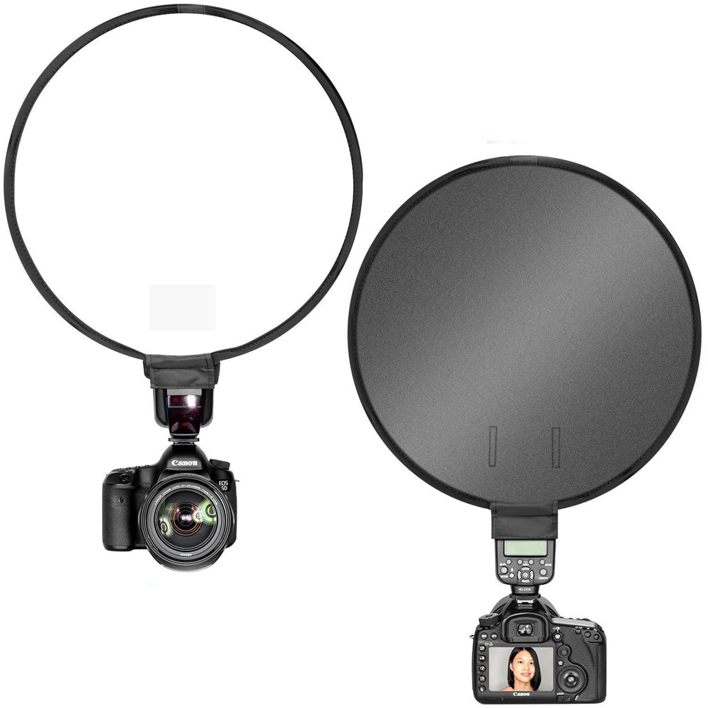Juego superior de Flash redondo de 40cm, cubierta suave de tela, caja de luz suave, tipo Universal para Flash de YN600EX-RT GODOX TT685 YONGNUO YN560III