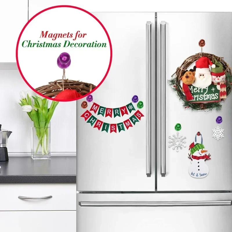 Magnet Pushpin Strong Neodymium Magnetic Thumbtack Refrigerator Sticker Kitchen Home Office Map Magnets Cone Push Pins