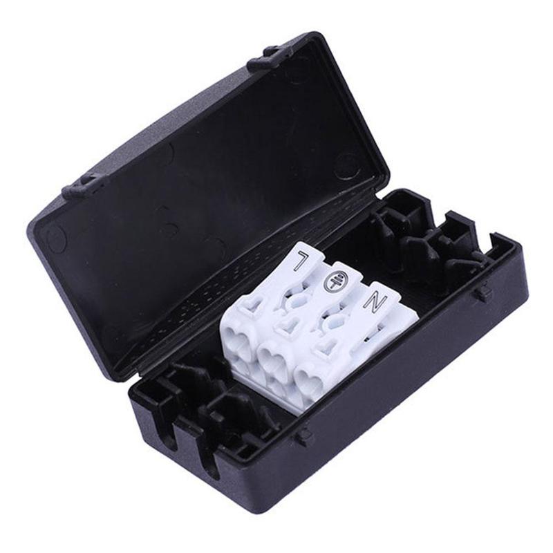 Electrical Junction Box 16A/240V 3Pole Terminal Block Inline Wire Choc Box Waterproof Junction Box