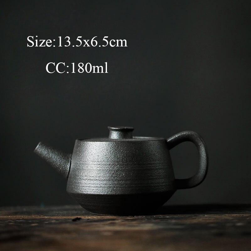 TANGPIN schwarz geschirr keramik kyusu teekanne porzellan Tee topf Getränk: Stil E