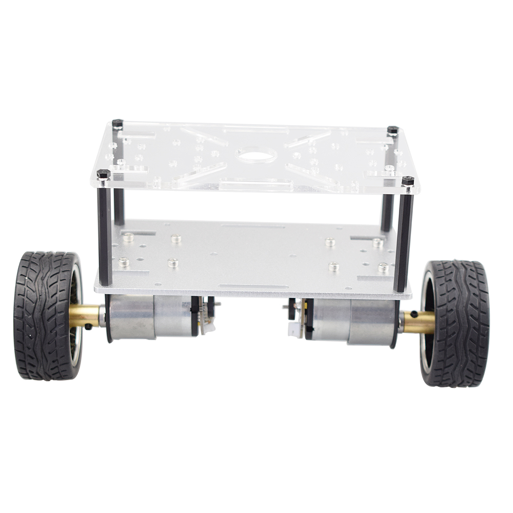 Cheaspest Dubbele Chassis Arduino 2WD Self Balancing Robot Auto Kit Met 2 Stuks Encoder Motor Voor Raspberry Pi Diy Stuurpen speelgoed Delen