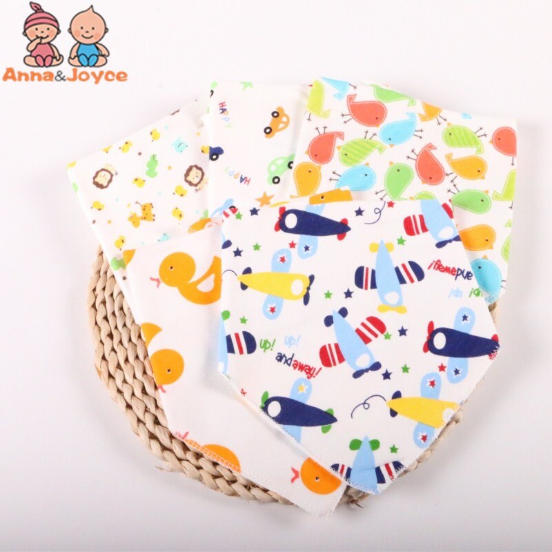 5 Stks/partij Baby Katoen Bib/Baby Speeksel Handdoeken/Baby Accessoires Slabbetjes/Pasgeboren Slijtage Cartoon Pak 0-12M