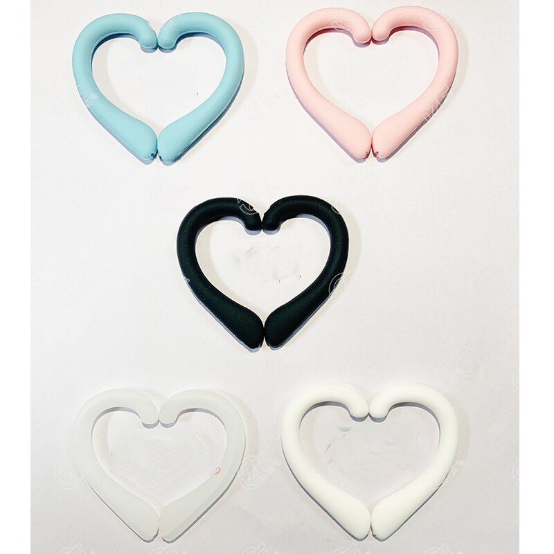 1Pcs Siliconen Oorhaakje Cover Voor Gehoorbescherming Masker Zachte Comfortabele Haak Oor Masker Haak Anti-Slip Onzichtbaar Oor grips Haak: Pink Style 2