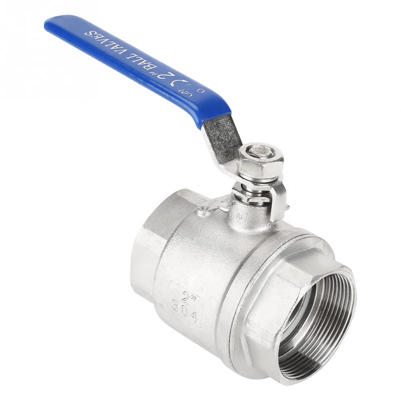 304 Ball Valve Stainless Steel Two-piece Full Port Female Thread Ball Valve 2" DN50 1000 WOG water valve valvula solenoide