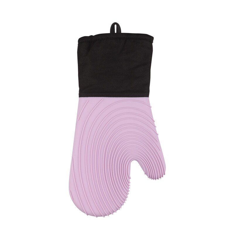 Insulation Gloves, Microwave Oven Silicone Kitchen Anti-scalding Gloves, Thick Cotton Non-slip Waterproof Oven Gloves: Gold