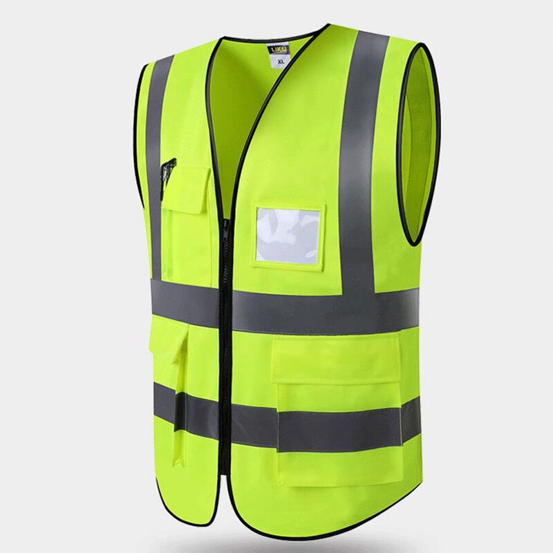 Hzyeyo refleksvest med høj synlighed arbejdstøj motorcykel cykling sport udendørs reflekterende sikkerhedstøj , d -9915