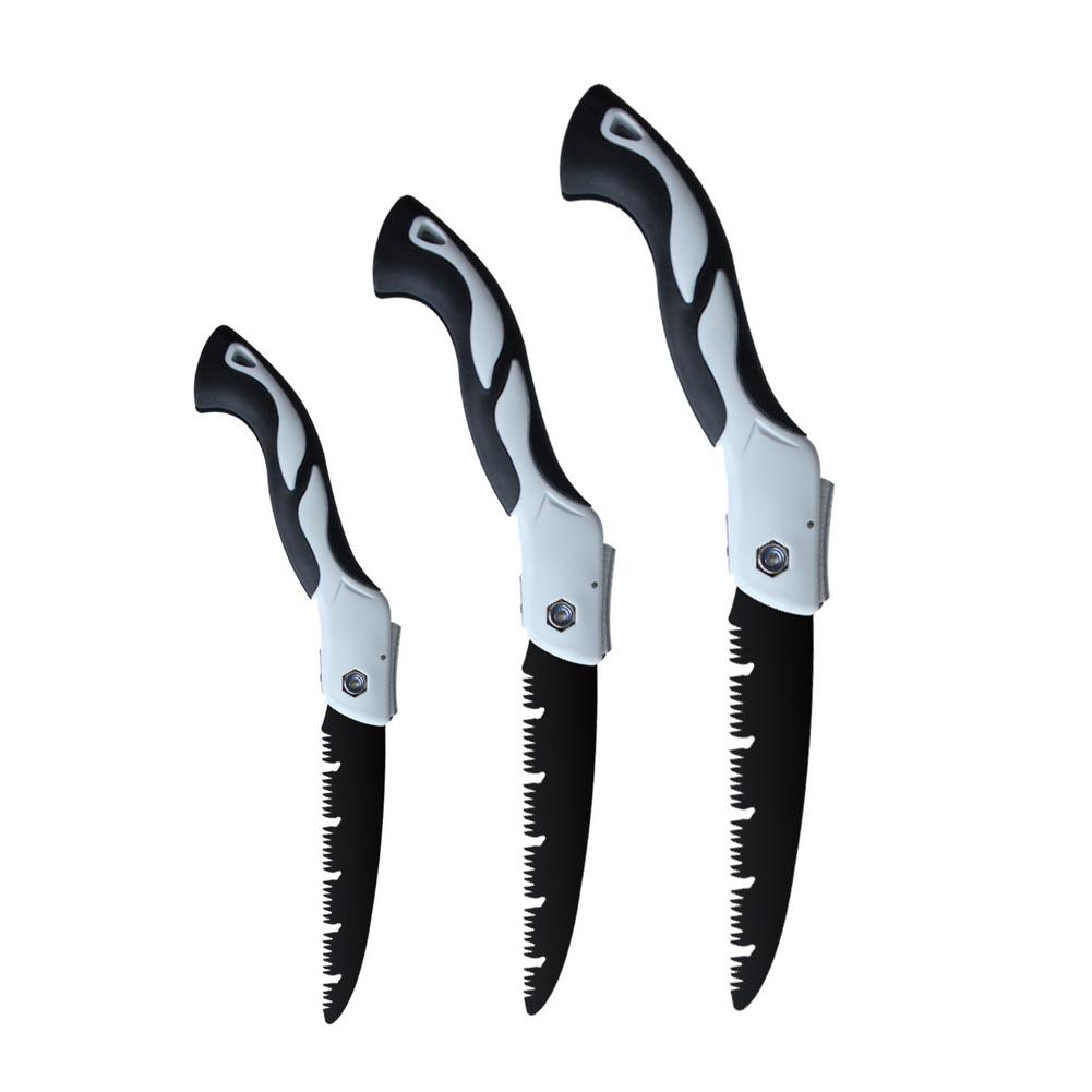 Folding High Carbon Steel Pruning Saw Wood Cutting Survival Hand Saw Sharp Lockable Blade Hand-held For Home Use