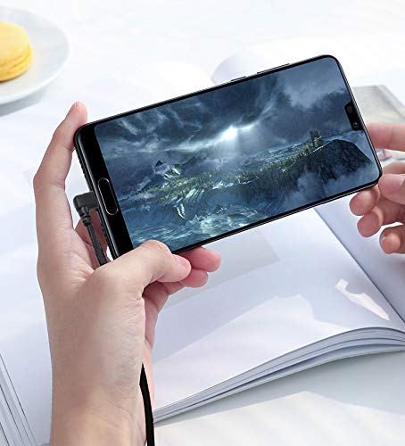 Short USB 2.0 Cable Type A Male to Mini B USB Charger Cable,Double 90 Degree Right Angle 5 Pin Gold Plated 25CM