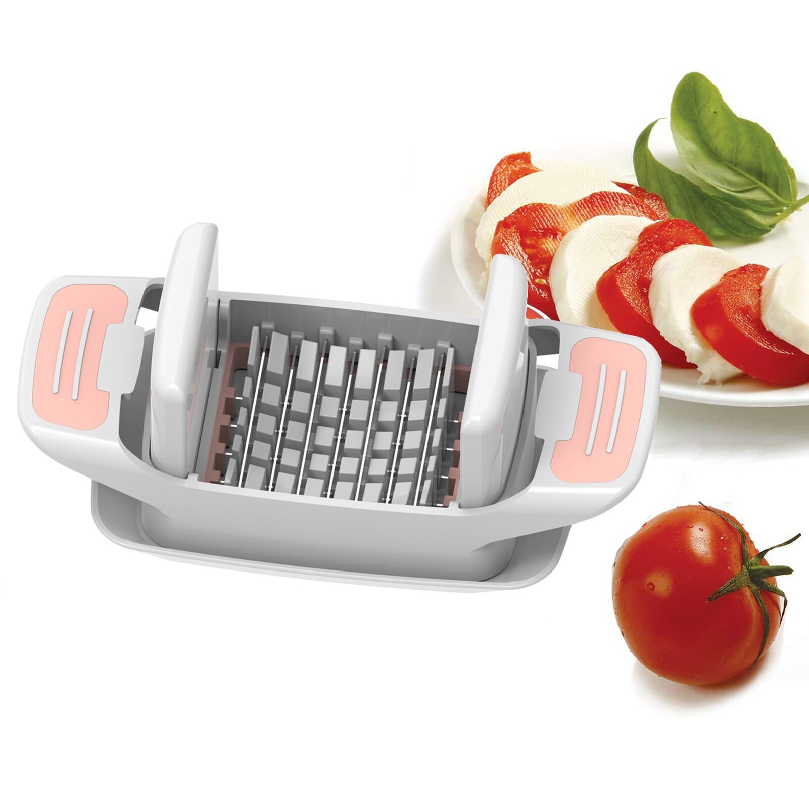 Køkken multifunktionel tomat løgskærer grøntsagsskiver dicer mad chopper rustfrit stål vegetabilsk kartoffelskærer