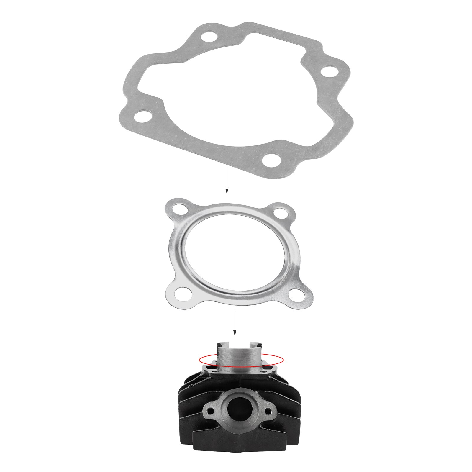Cilinderkop Pakkingen Voor Yamaha PW80 PY80 Pw Py 80 Peewee 80CC Dirt Pit Bike Motorcycle