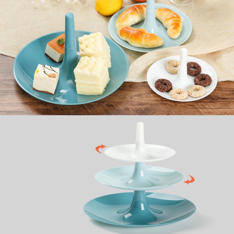 Detachable 3-layer Storage Fruit Tray Birthday Party Fruit Cake Tray Decoration Tool