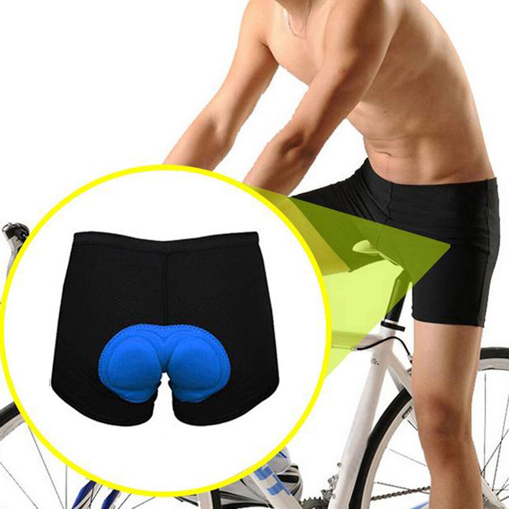 Cykelshorts herre solidt behageligt sportsundertøj polstret bjergkompressionstights shorts cykelshorts herre plus str.