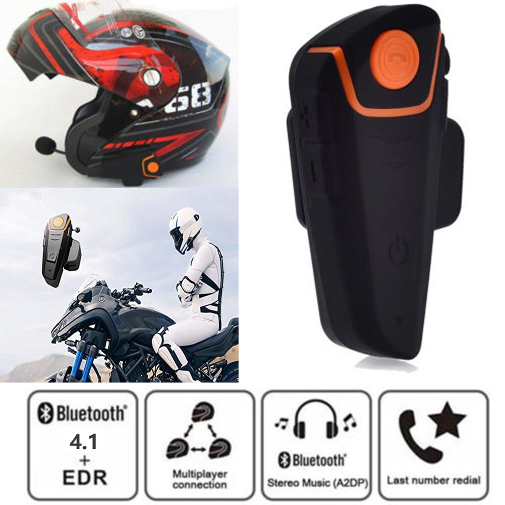 Oreillette Bluetooth pour casque de moto, appareil... Grandado