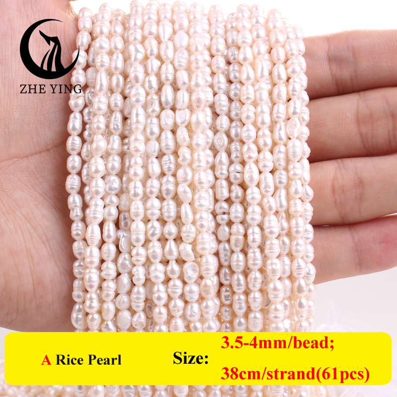 Neue 3A + Süßwasser Reis Perle Perlen 2-4mm Reis Form Lose Perle Perlen für Schmuck Machen armband Halskette DIY Zubehör: Blau