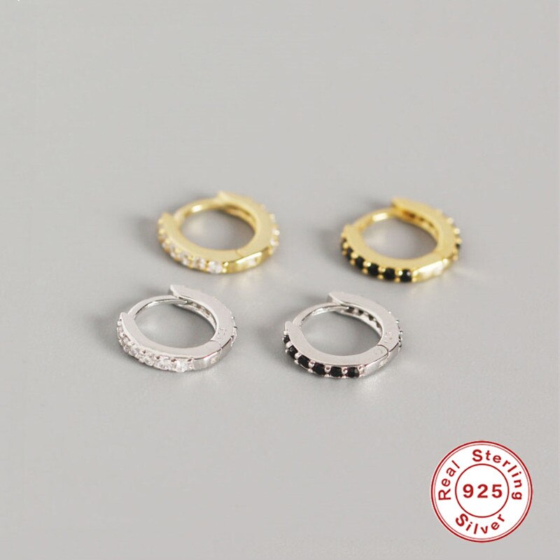 Roxi Kleine Hoepel Oorbellen Gold Filled Clear Zirconia Ronde Hoop Oorbellen Voor Vrouwen Sieraden 100% 925 Sterling Zilveren Oorbel