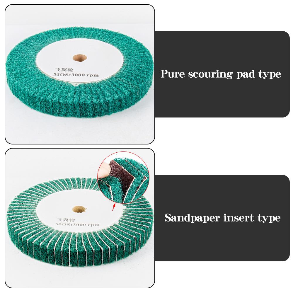 Nylon Polishing Mop Brush Drawing Deburring Drum Wheel for Stainless Steel