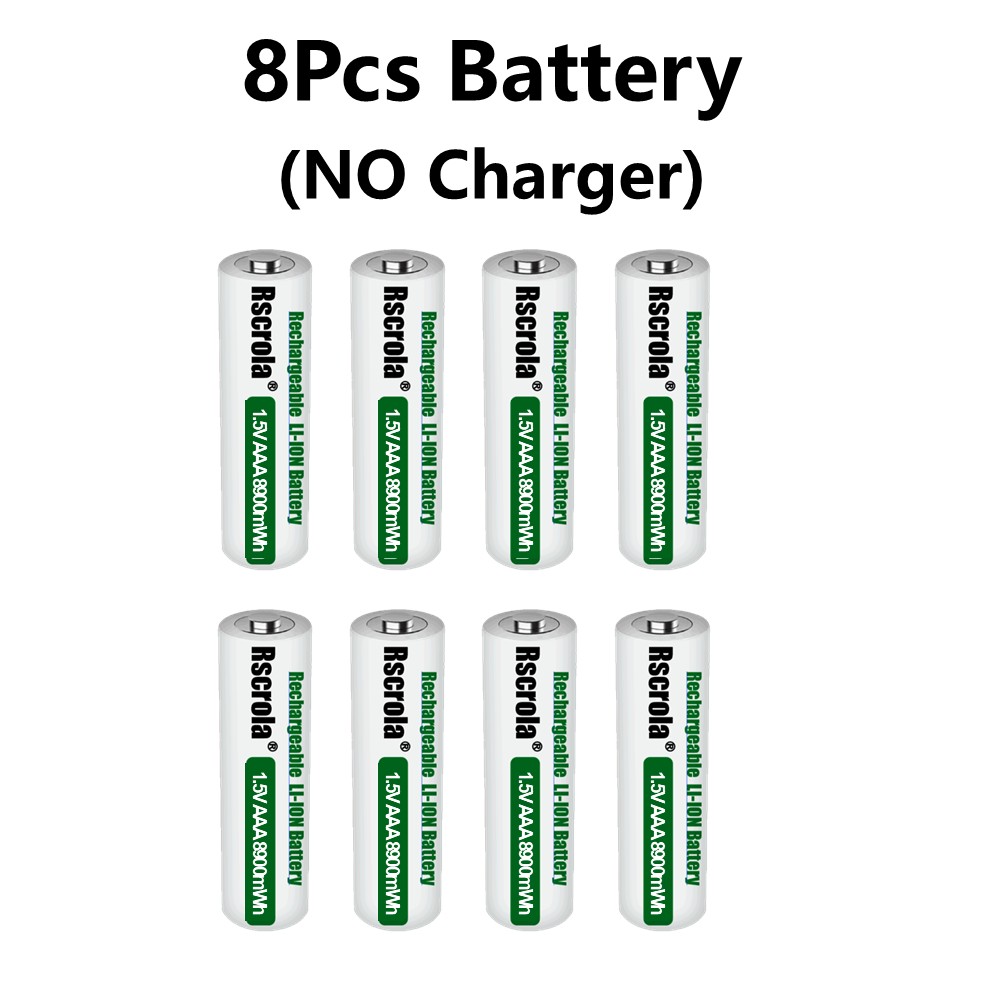 Rscrola Nowe Baterie AAA 8900mWh Akumulatory 3A Przenośne Baterie robić Pilotów Zabawek Dzwonków robić Drzwi Zegarów Gamepadów: Szampan