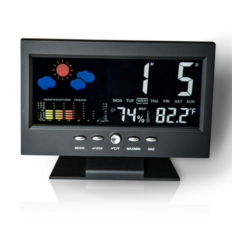 Wireless Weather Digital Prognosis Table clock barometer thermometer hygrometer LCD Monitor Digital display alarm clock mx521140