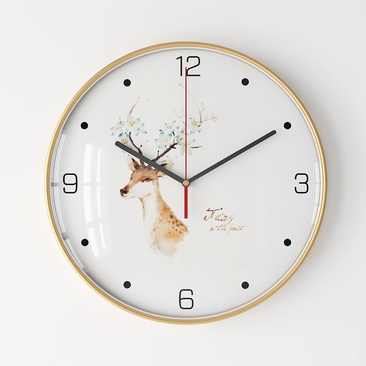 Nordic Silent Wall Clock Large Metal Hanging Clocks Wall Watch Home Simple Modern Living Room Black Luxury Saat Home Decor FZ238