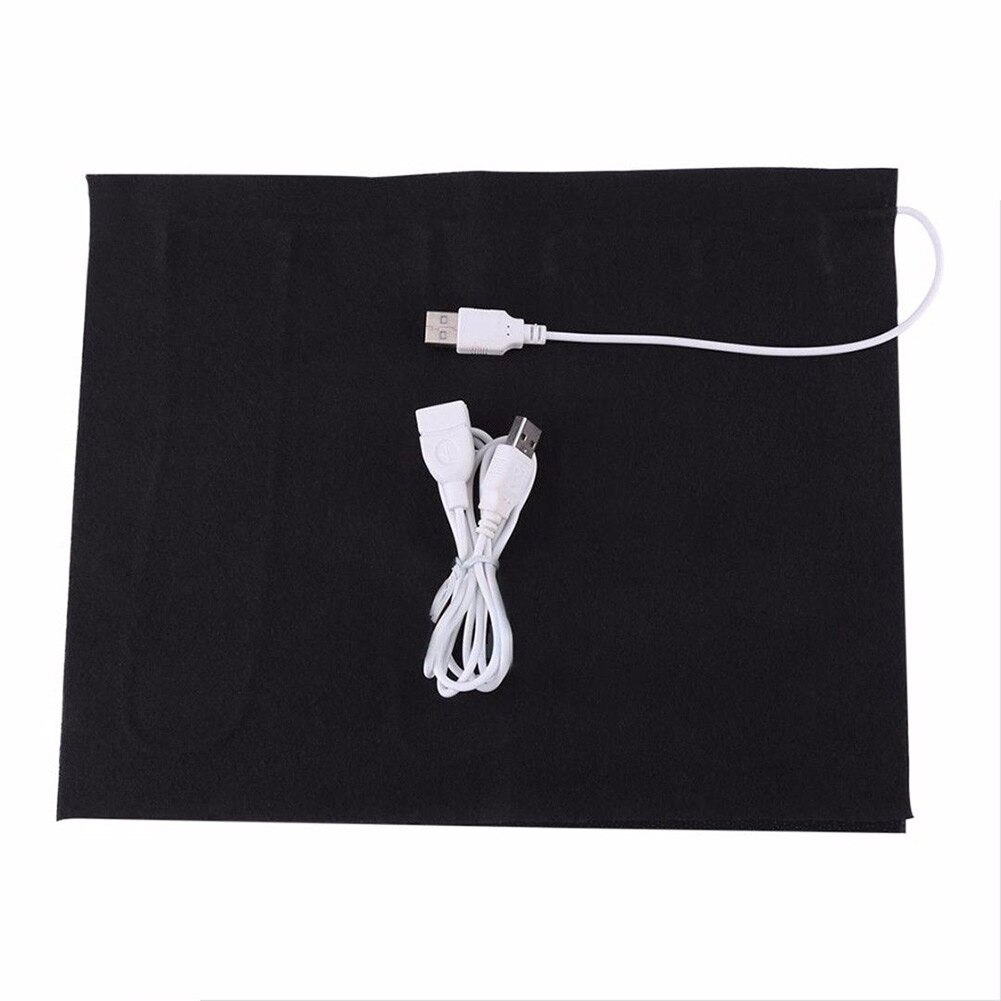 Calentador de tela eléctrico USB de 5V elemento calefactor para calentador de cinturón de mascota 29x23cm JA55: Default Title