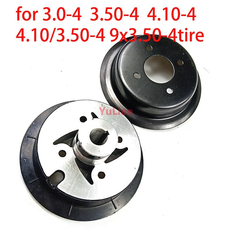 4 Inch 4.10/3.50-4 9x3.50-4 3.00-4 Hub Aluminium Alloy Wheel Rims Keyway Bearing Hub for MiNi Moto,ATV&Go Kart Electric Scooter