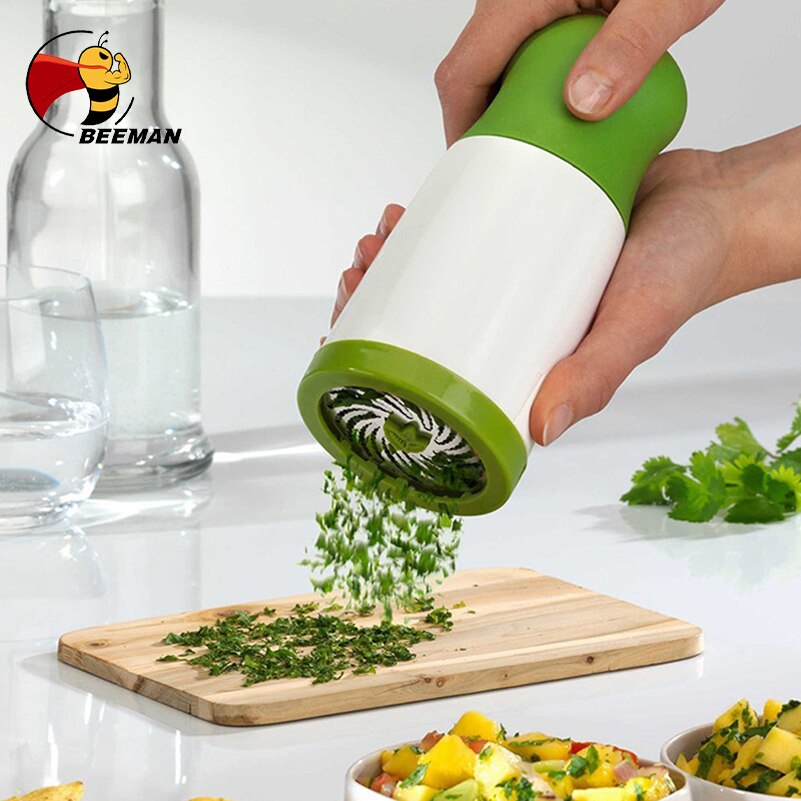 BEEMAN Multifunction Herb Grinder Spice Mill Parsley Shredder Chopper Fruit Vegetable Cutter Kitchen Gadgets Cooking Tools