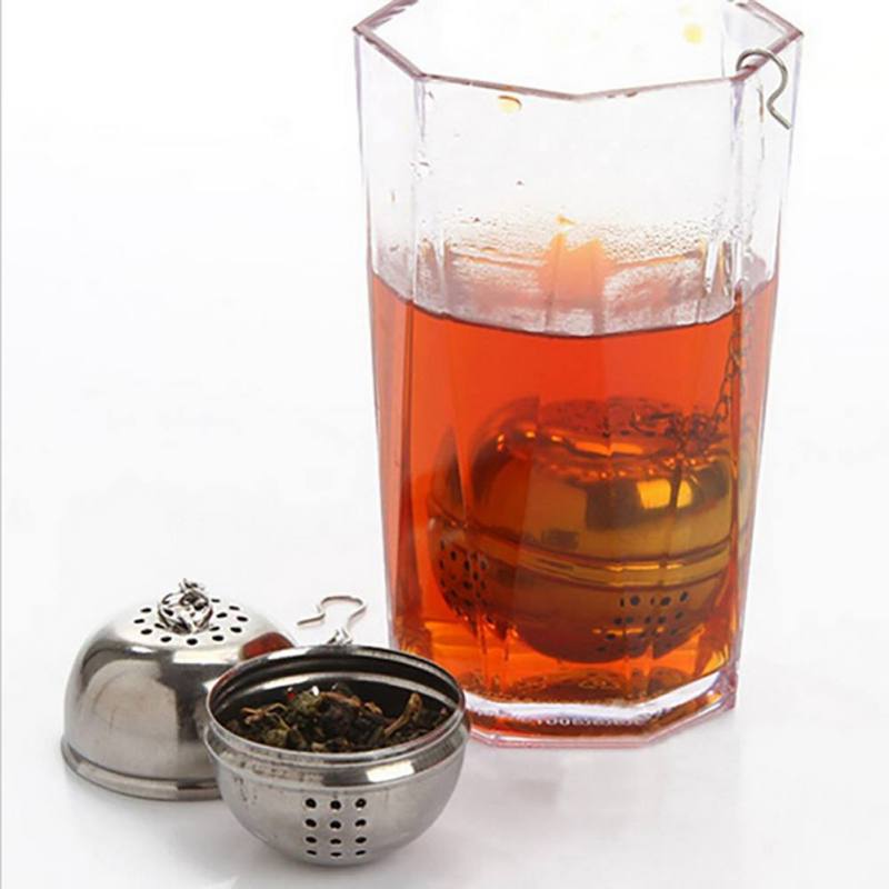 Stainless Steel Ball Infusion Device Tea Infuser Strainer Net Sieve With Hook Loose Tea Spice Home Kitchen Accessories